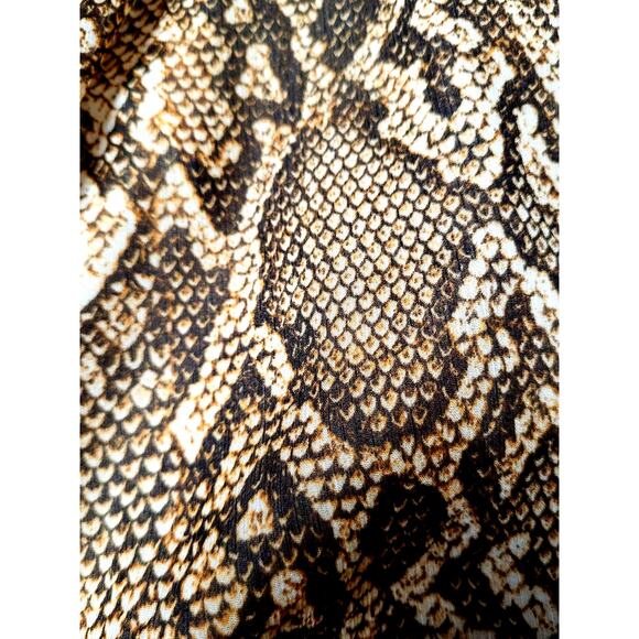 Lauren Ralph Lauren Python Print Blouson Georgette Dress Size 12 NWT Size 12 - Picture 6 of 10